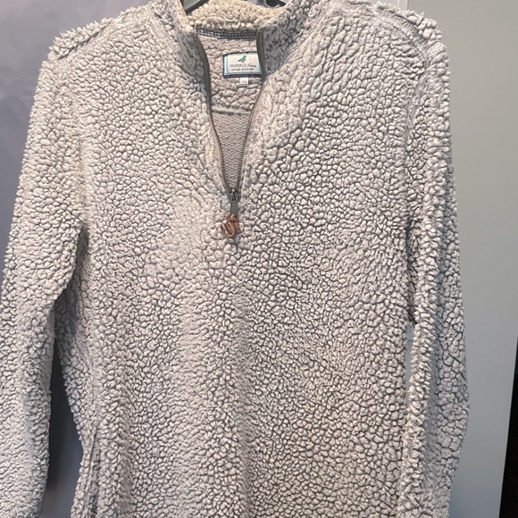 Properly Tied pintail pullover XL unisex GUC gray pockets smoke free - Picture 7 of 8